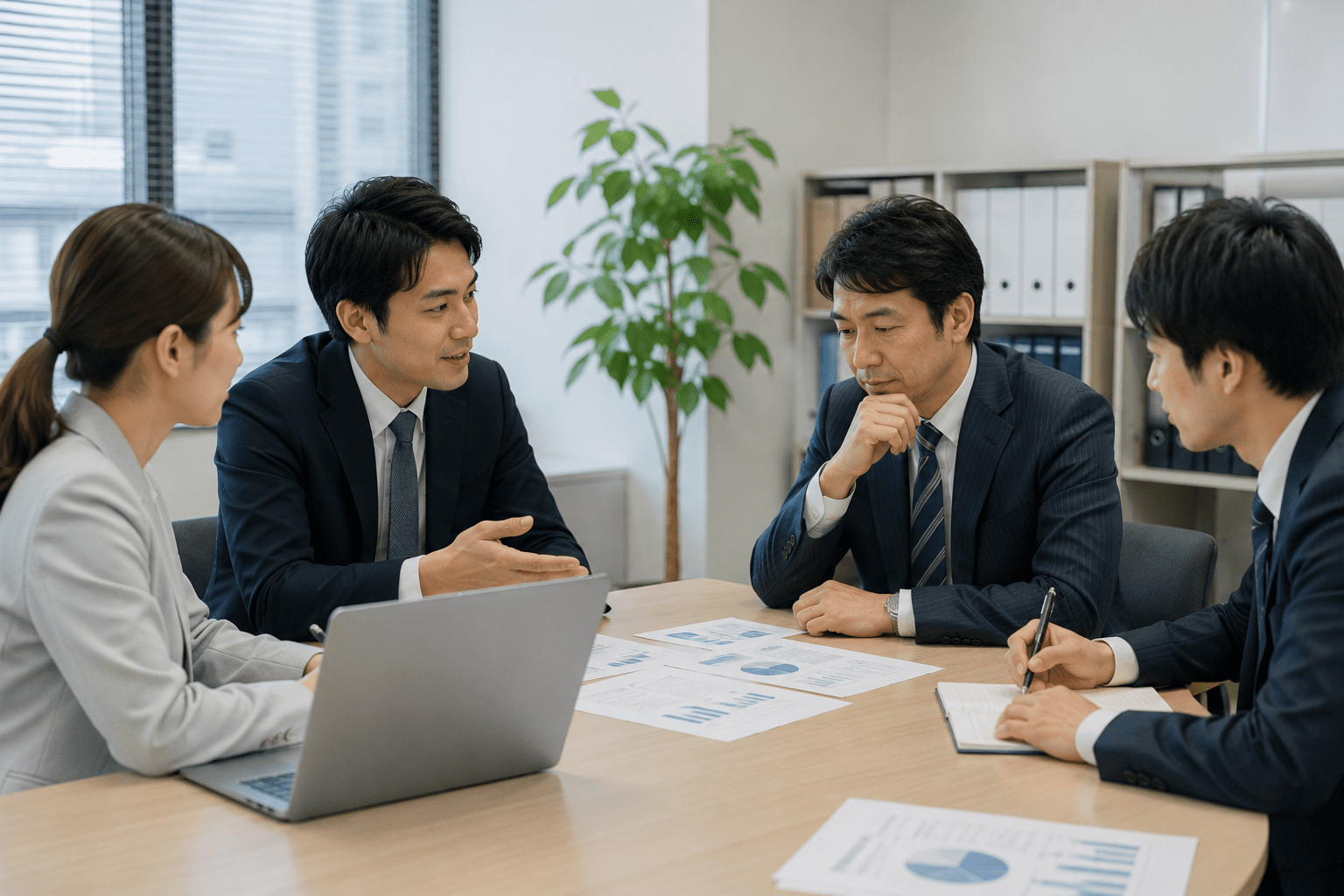 現場とオフィスが連携してAIを業務に定着させるステップのイメージ