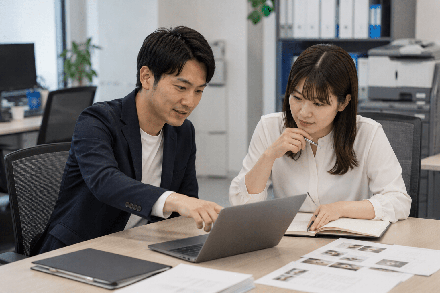 人間と生成AIが協力してマニュアルを作成するワークフローのイメージ