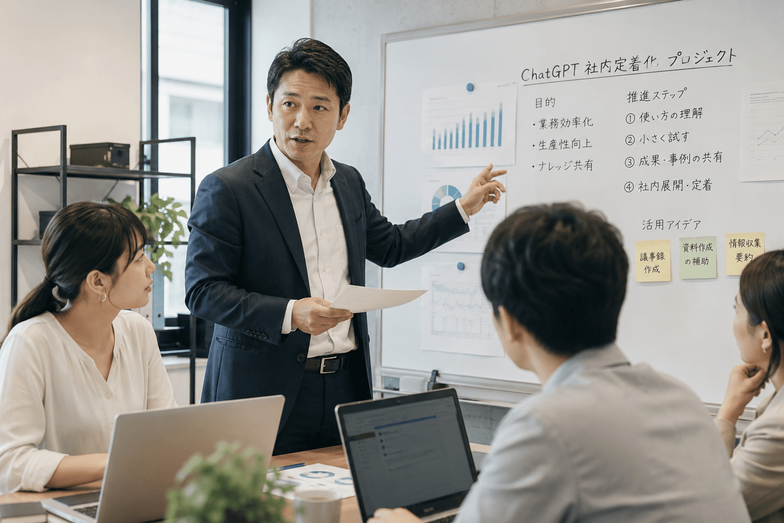 ChatGPTの社内定着化を進める4つのステップ