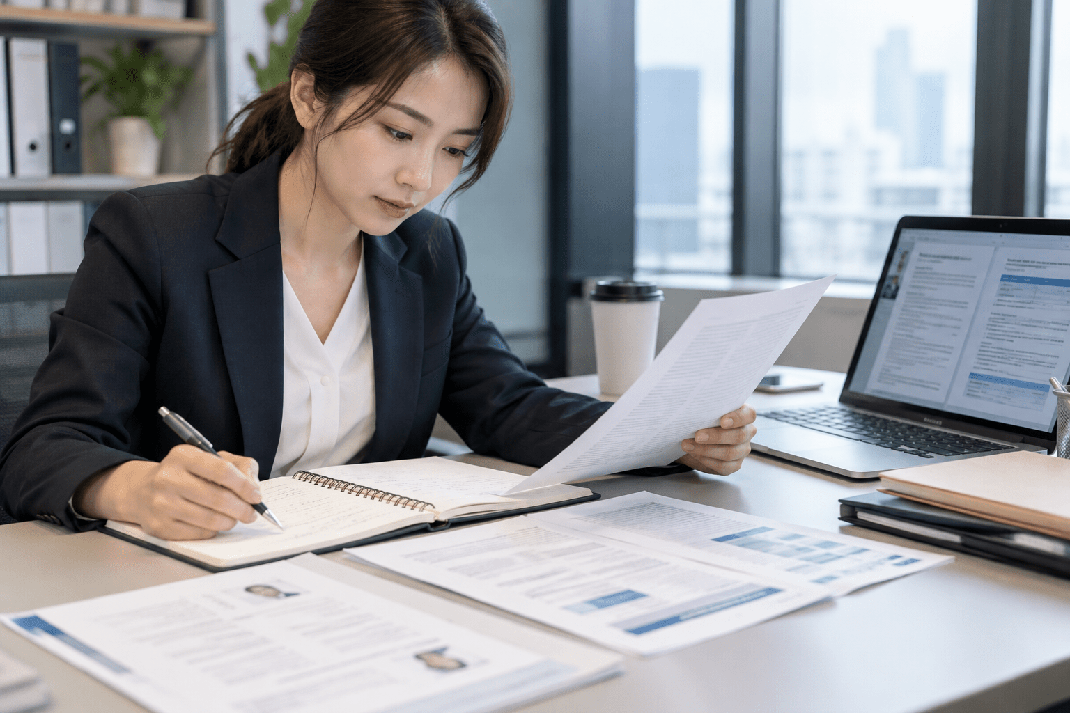 求人資料と候補者の希望条件を項目ごとに整理する人材会社担当者