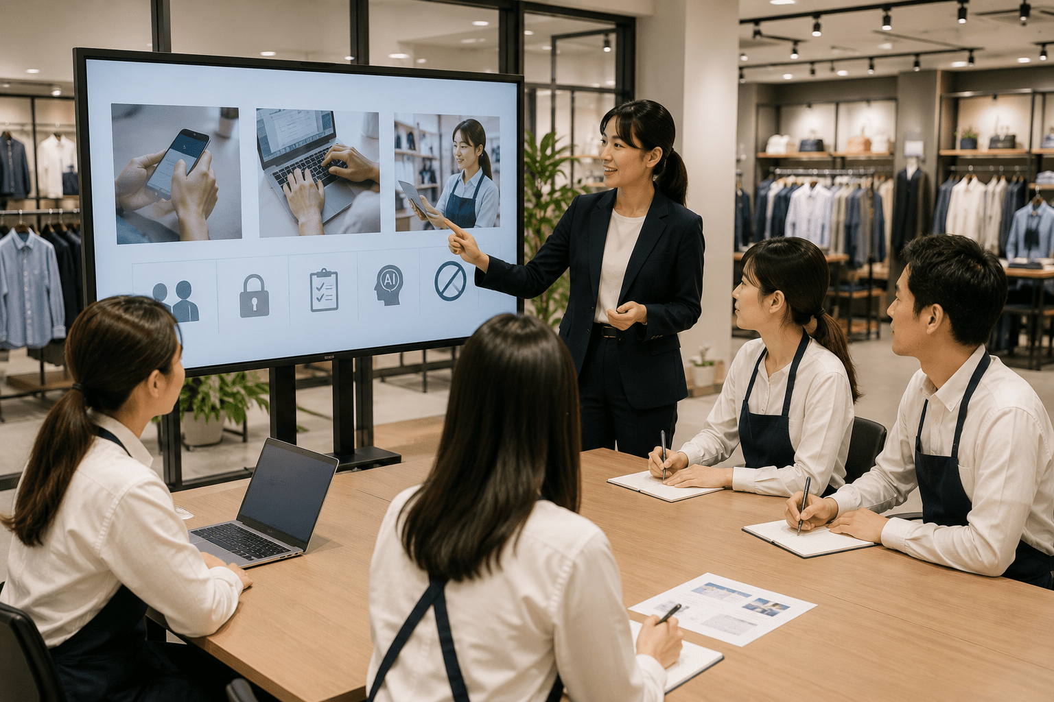 生成AI導入を成功させるための3つのステップ（課題整理、試験運用、社内定着）
