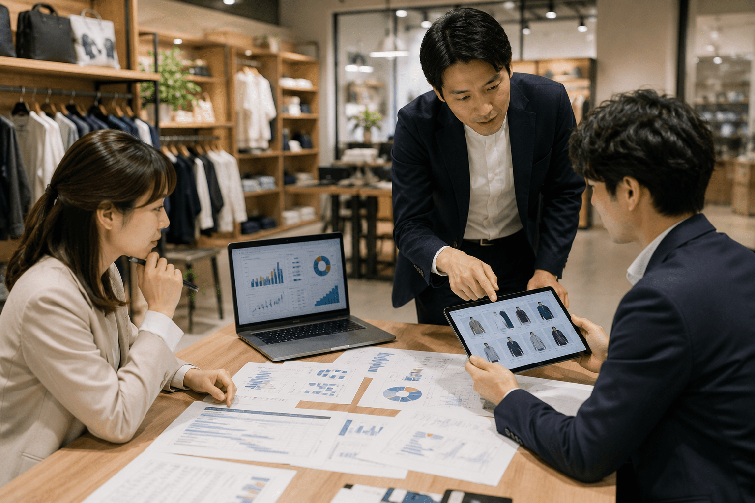 小売業の業務フロー（企画、販促、店舗運営、顧客対応）における生成AIの活用ポイント