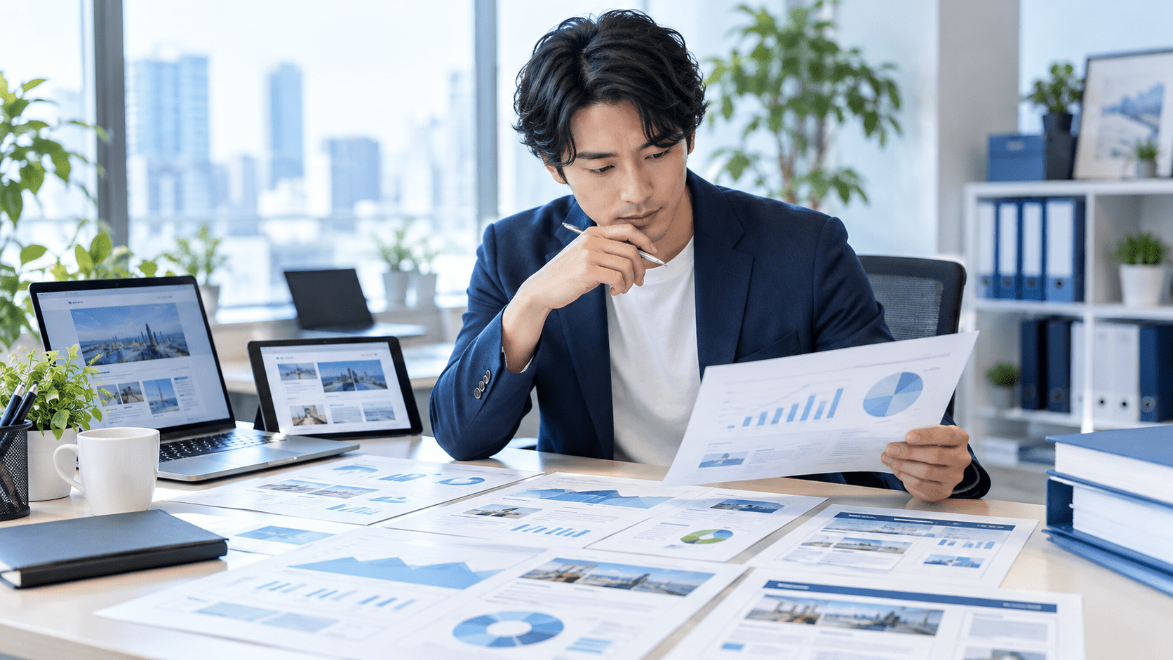 アクセス解析の数値資料とWebサイトの運用資料を並べて確認するWebディレクター