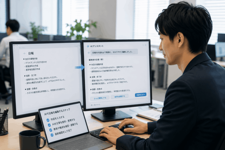 日報・週報を生成AIで作成する方法