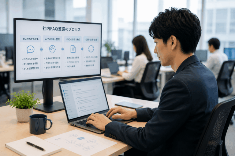 社内FAQを生成AIで整備する方法
