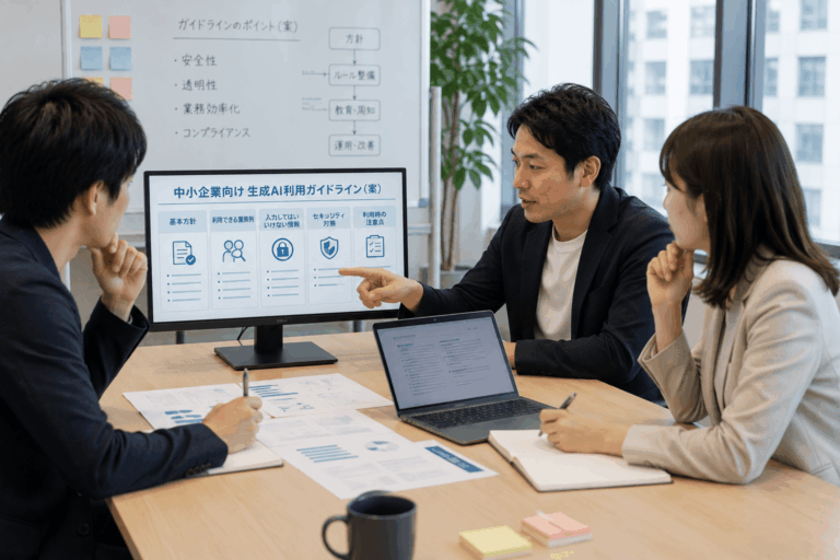 中小企業向け生成AI利用ガイドラインの作り方