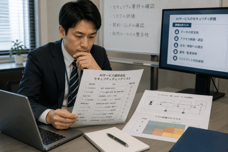 AIサービス提供会社のセキュリティを確認する方法