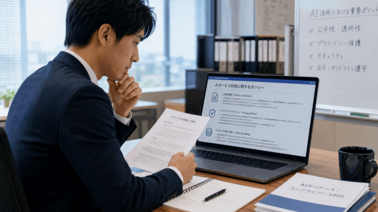 AIサービスの利用規約とプライバシーポリシーの確認項目