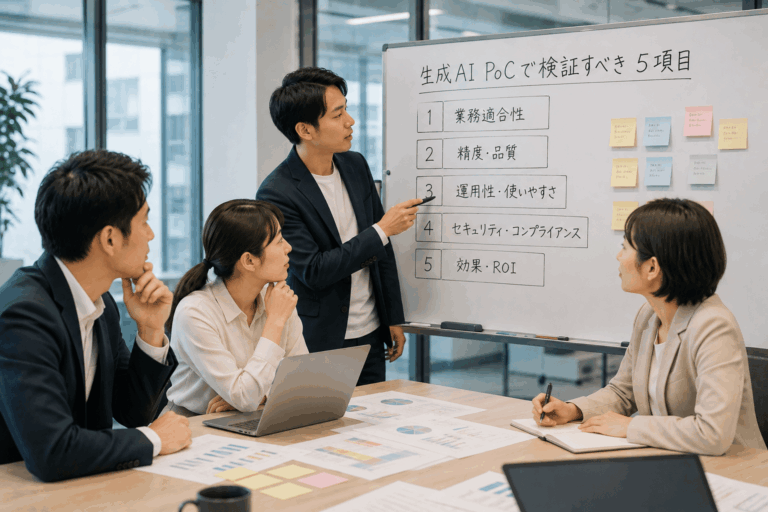 生成AIのPoCで検証すべき5項目