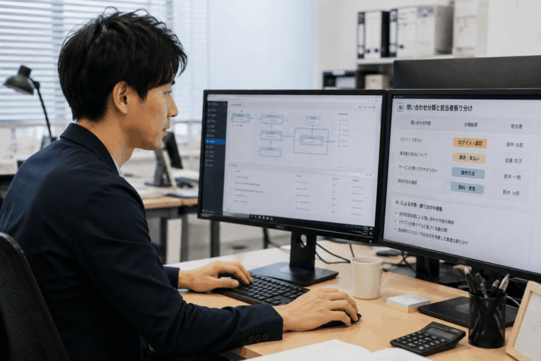 問い合わせの分類と担当者振り分けをAIで行う方法