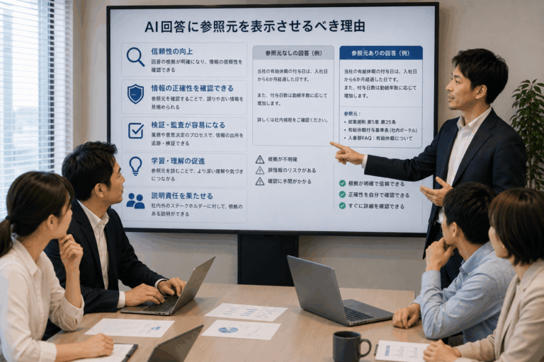 AI回答に参照元を表示させるべき理由