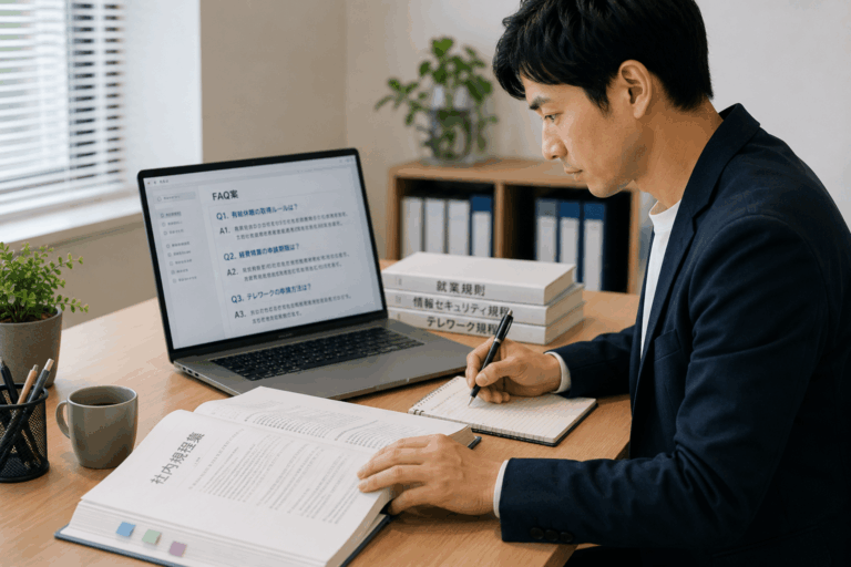 社内規程からFAQを作成する方法