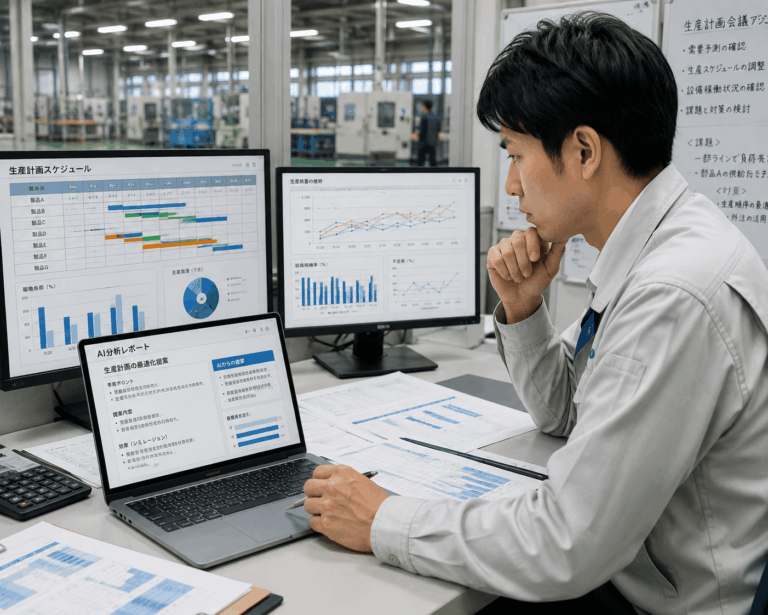 生産計画の作成をAIで補助する方法