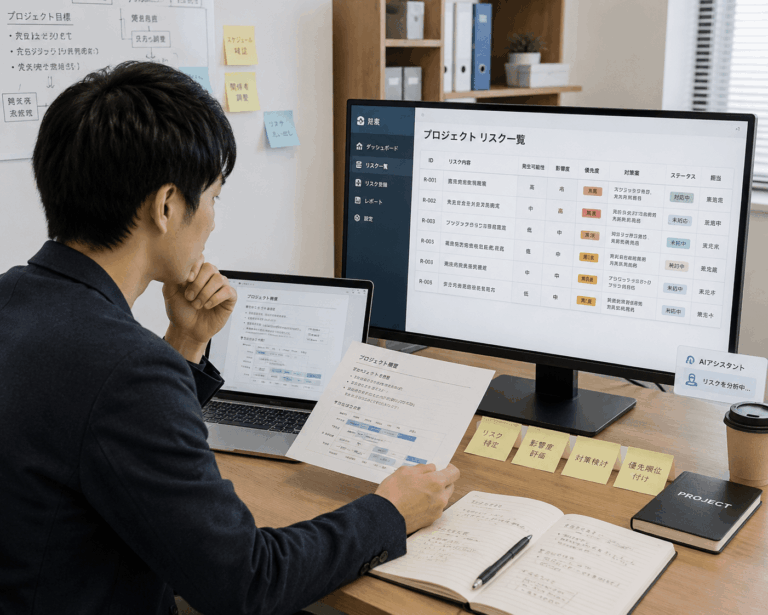 プロジェクト管理でリスク一覧をAI作成する方法