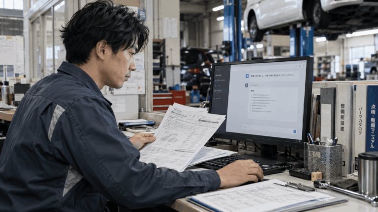 自動車整備工場の生成AI活用事例