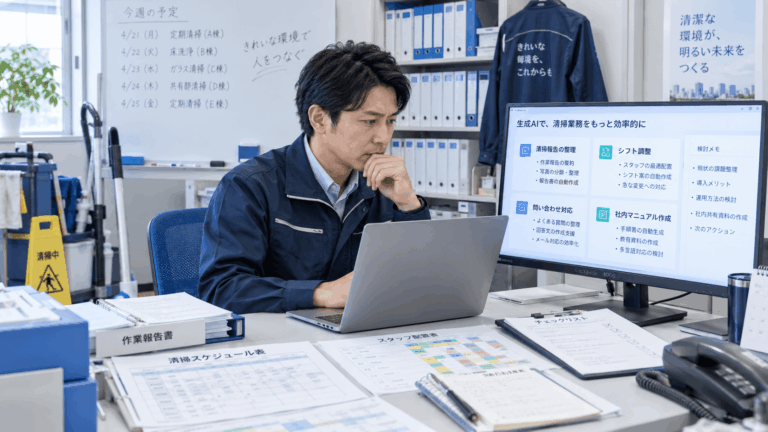 清掃会社の生成AI活用事例