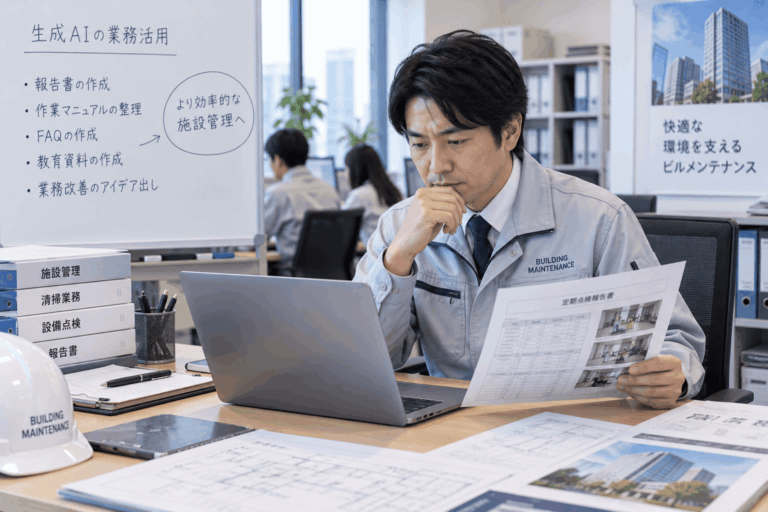 ビルメンテナンス会社の生成AI活用事例