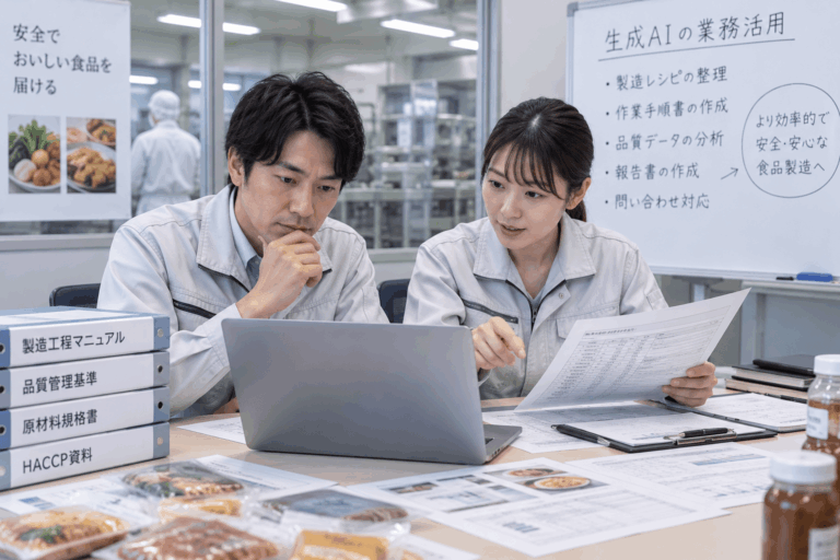 食品製造会社の生成AI活用事例