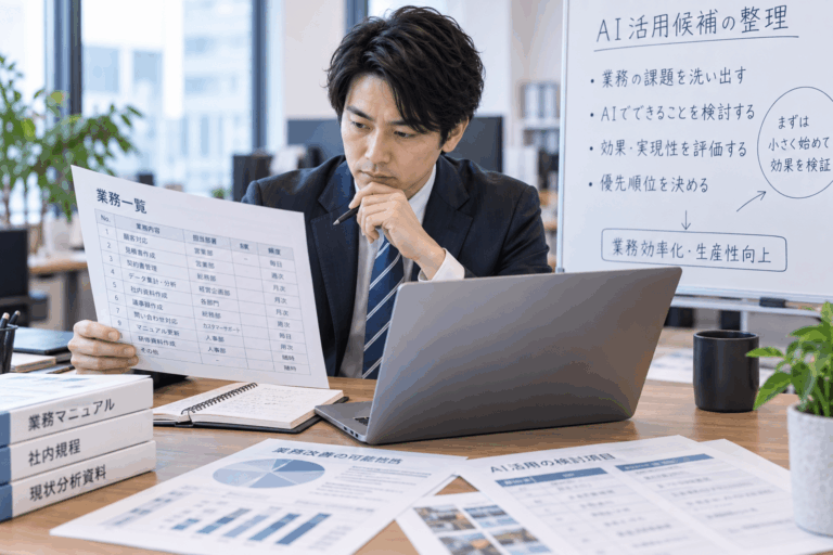AI業務棚卸しシートの作り方【テンプレート付き】