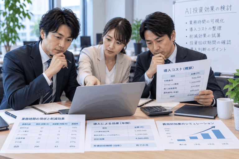 AI投資効果を計算するシート【計算例付き】